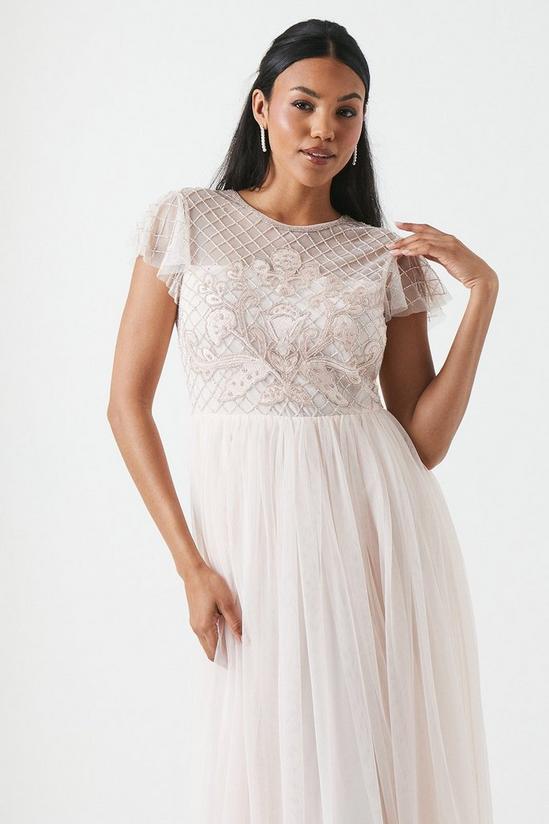 Coast Baroque Embellished Angel Sleeve Two In One Bridesmaids Dress 5