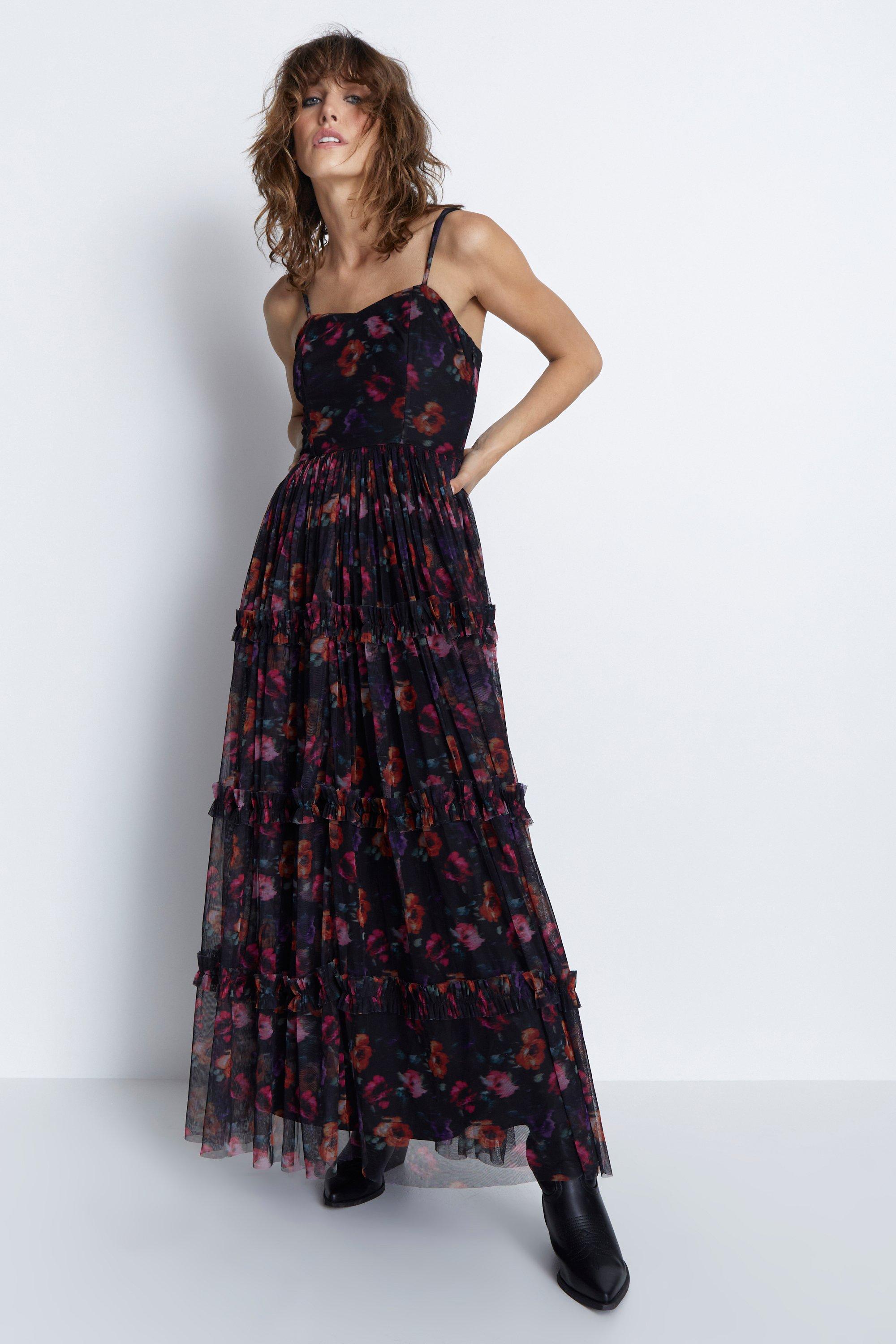 Fame and partners shop floral maxi dress