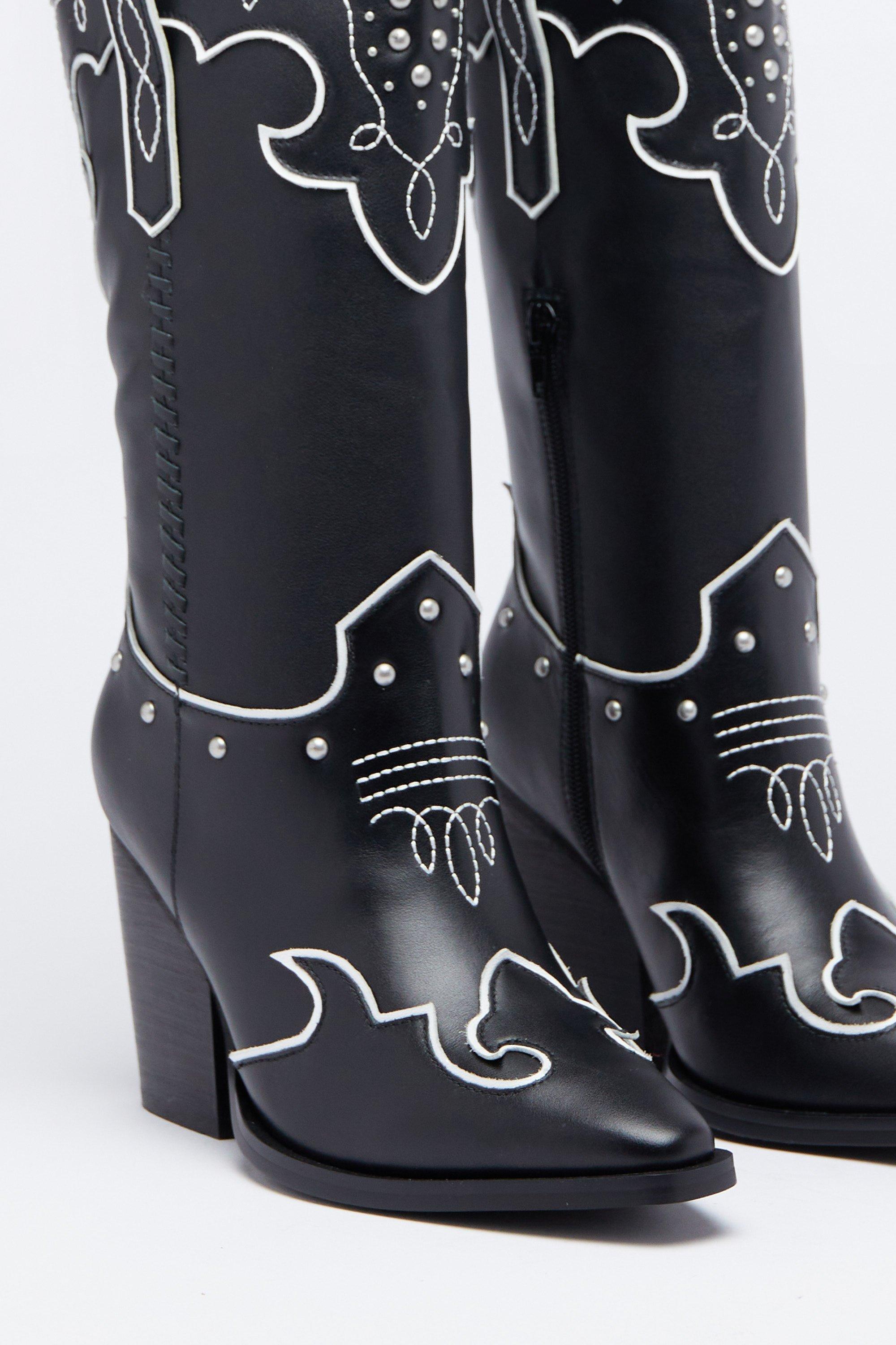 Studded 2024 western boots