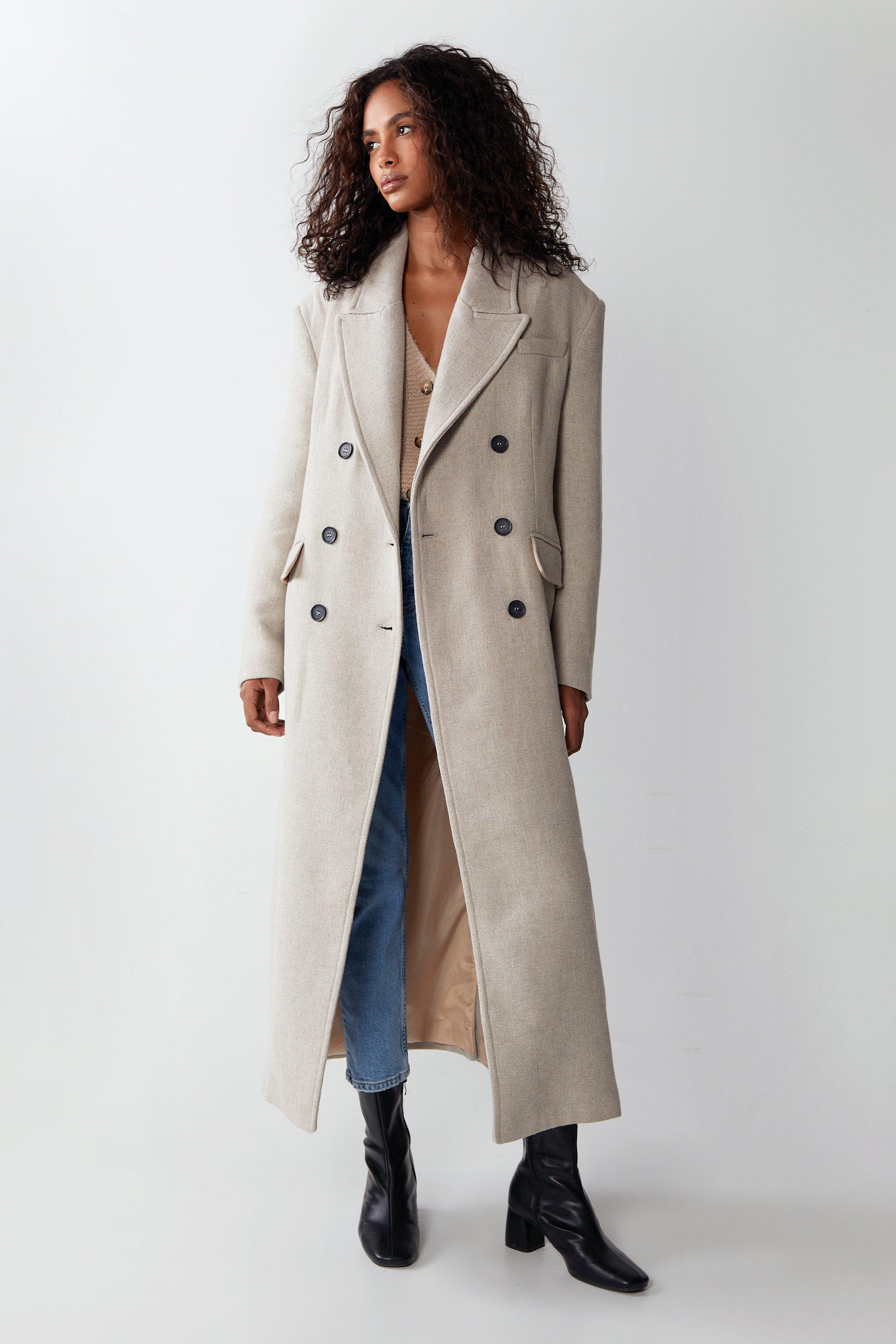 Jackets & Coats, Premium Double Breasted Italian Wool Tailored Coat