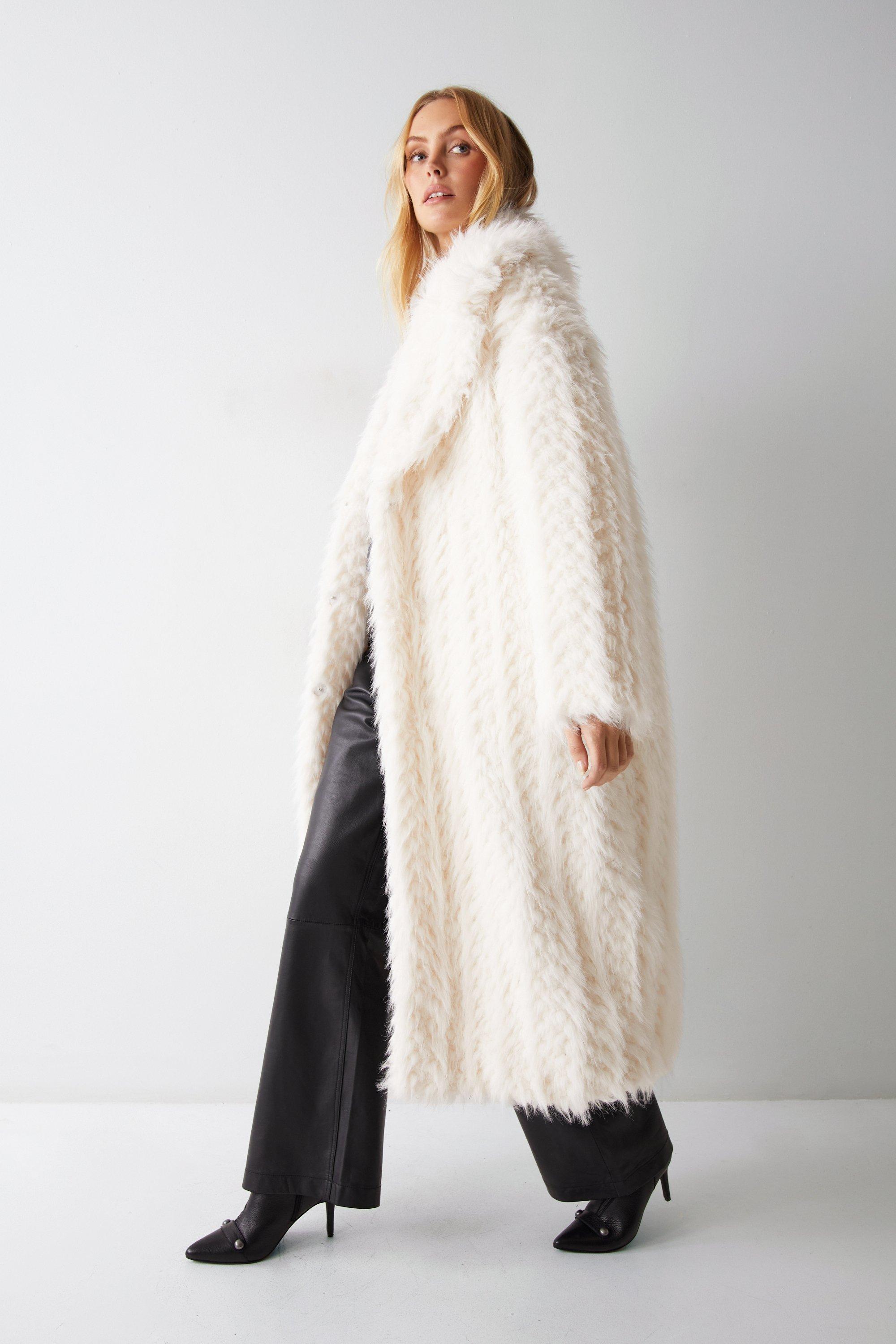 White Mink Signature Full-Length Faux Fur Coat