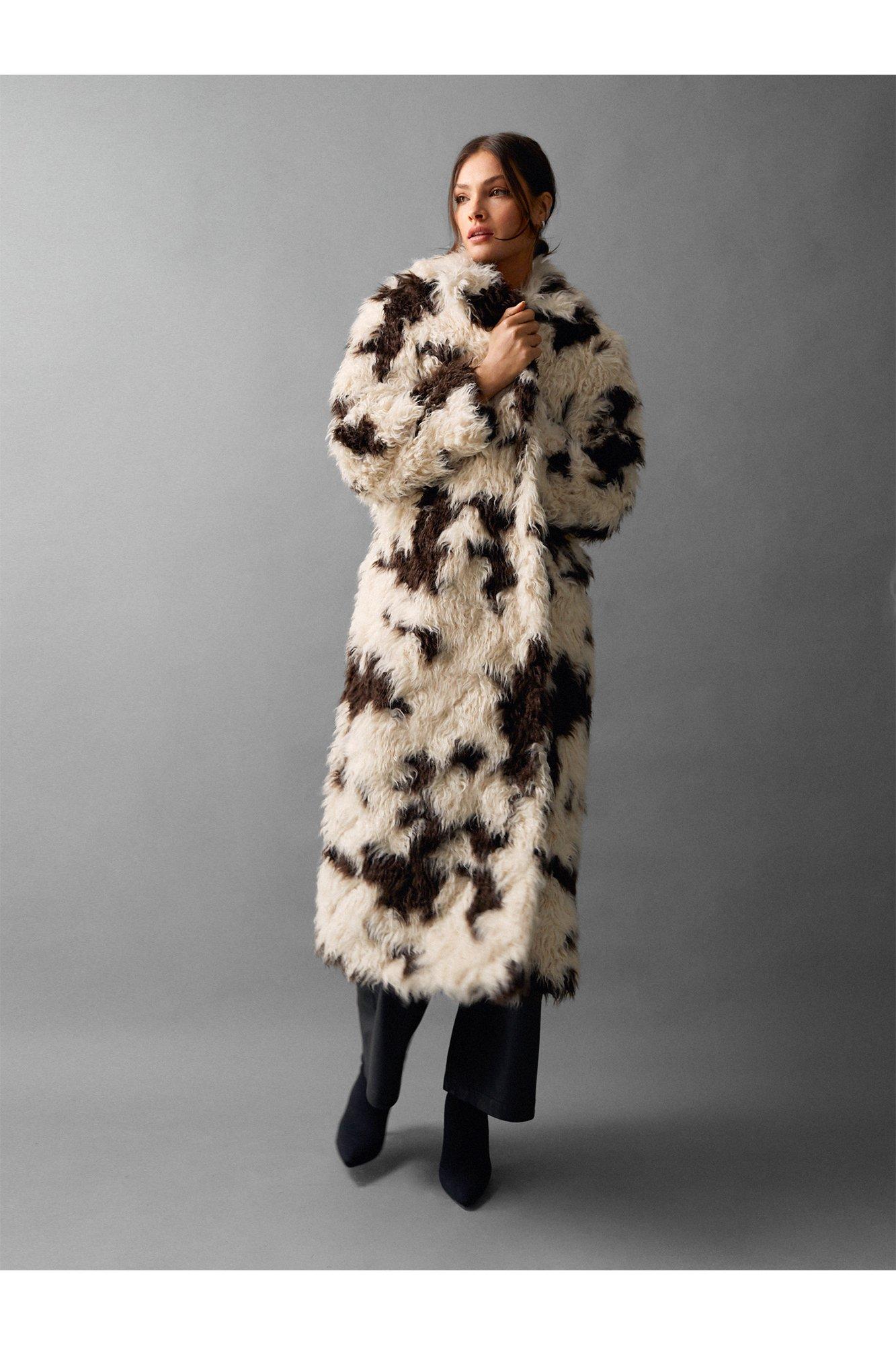 Warehouse leopard clearance coat