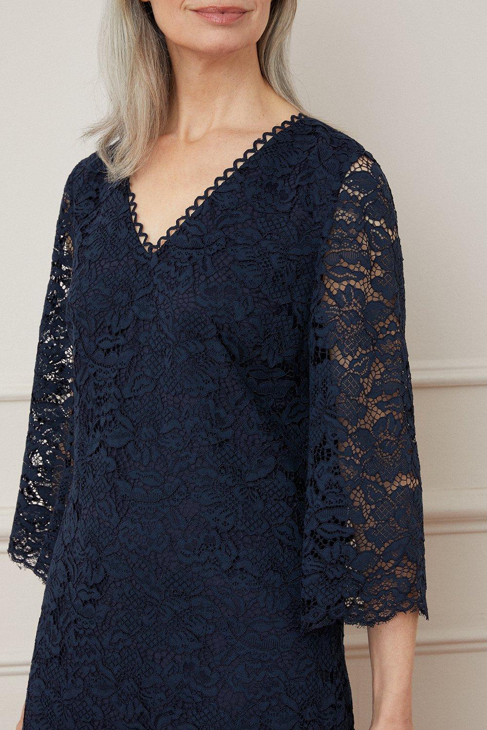 Wallis navy lace outlet shift dress