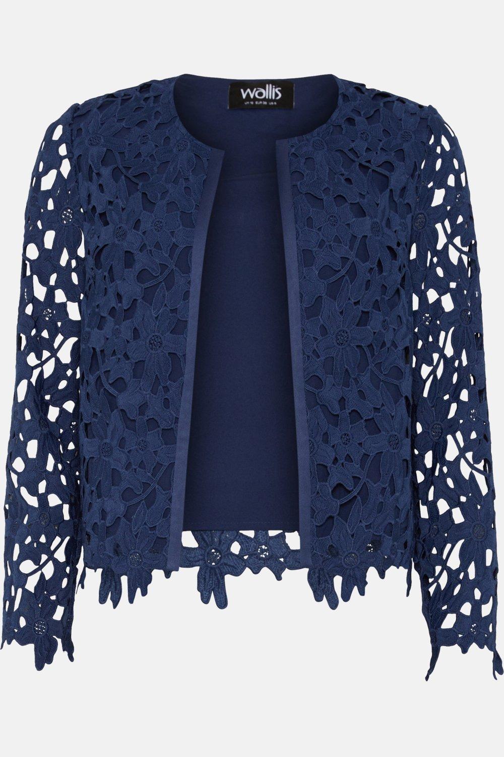 Next navy hot sale lace jacket