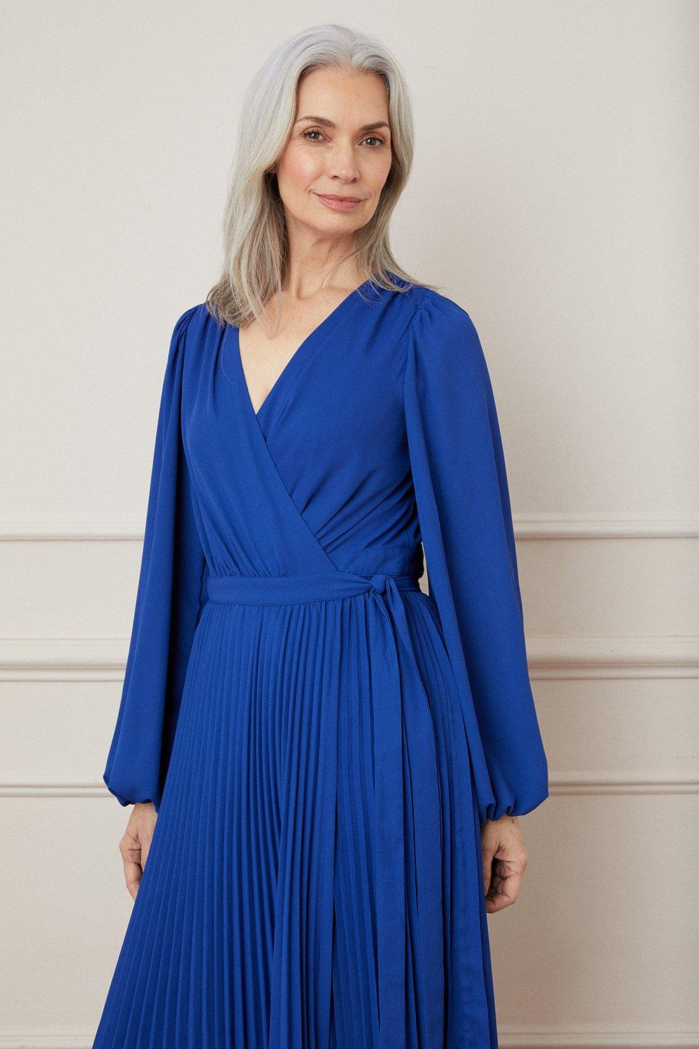 Wallis pleated sale dress