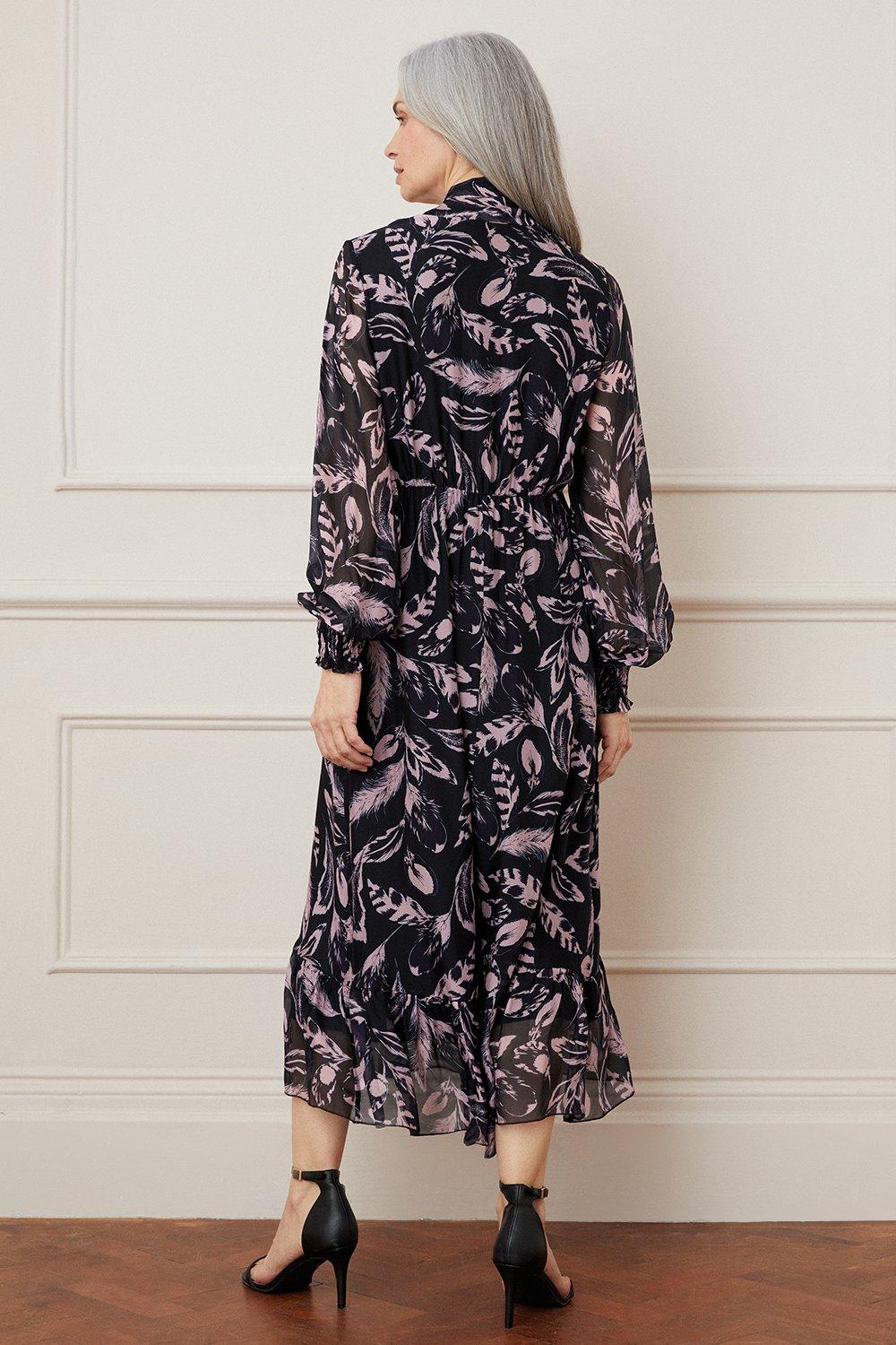 Wallis store feather dress