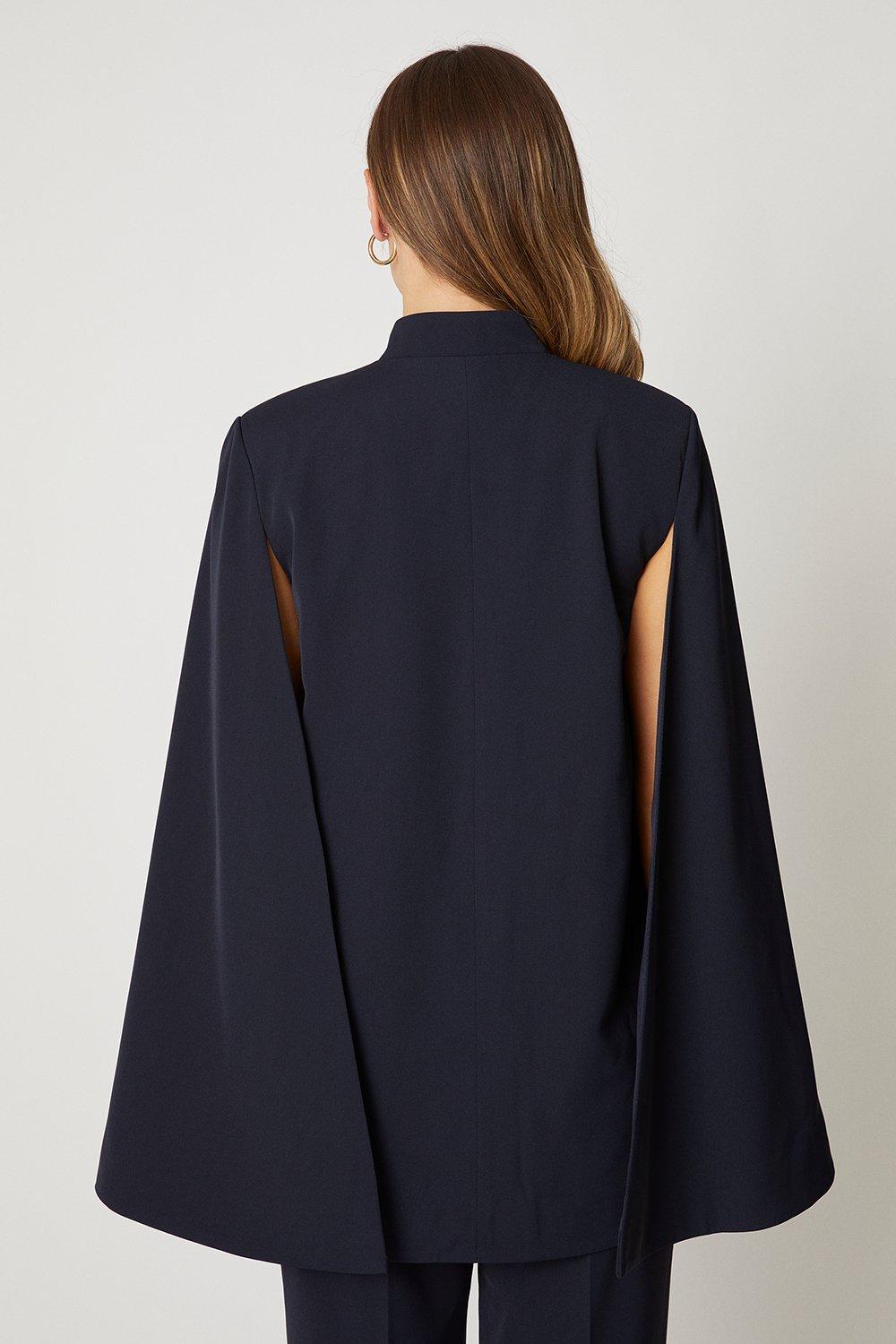 Long cape outlet blazer