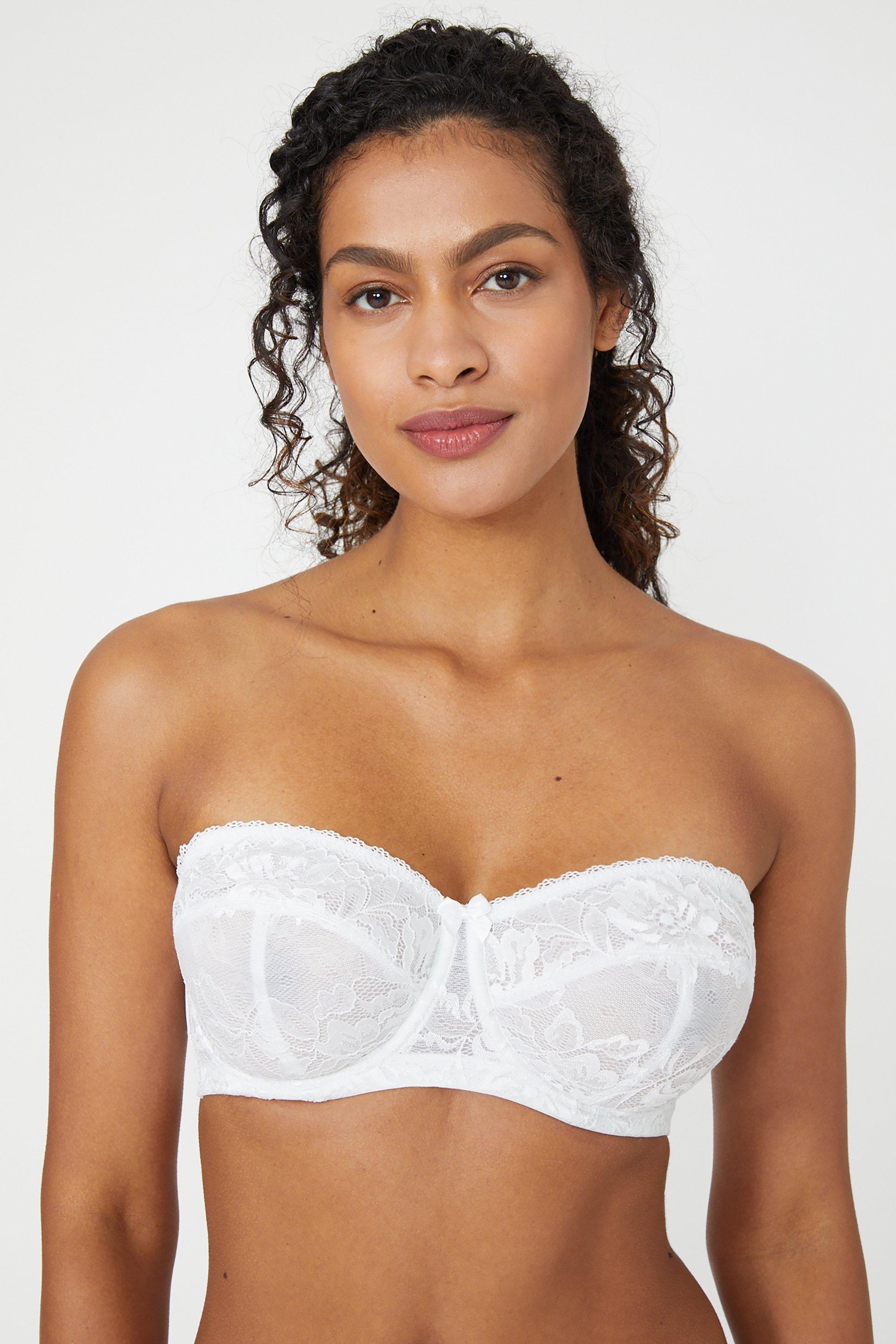 Dd+ Charlotte Lace Non Padded Strapless Bra