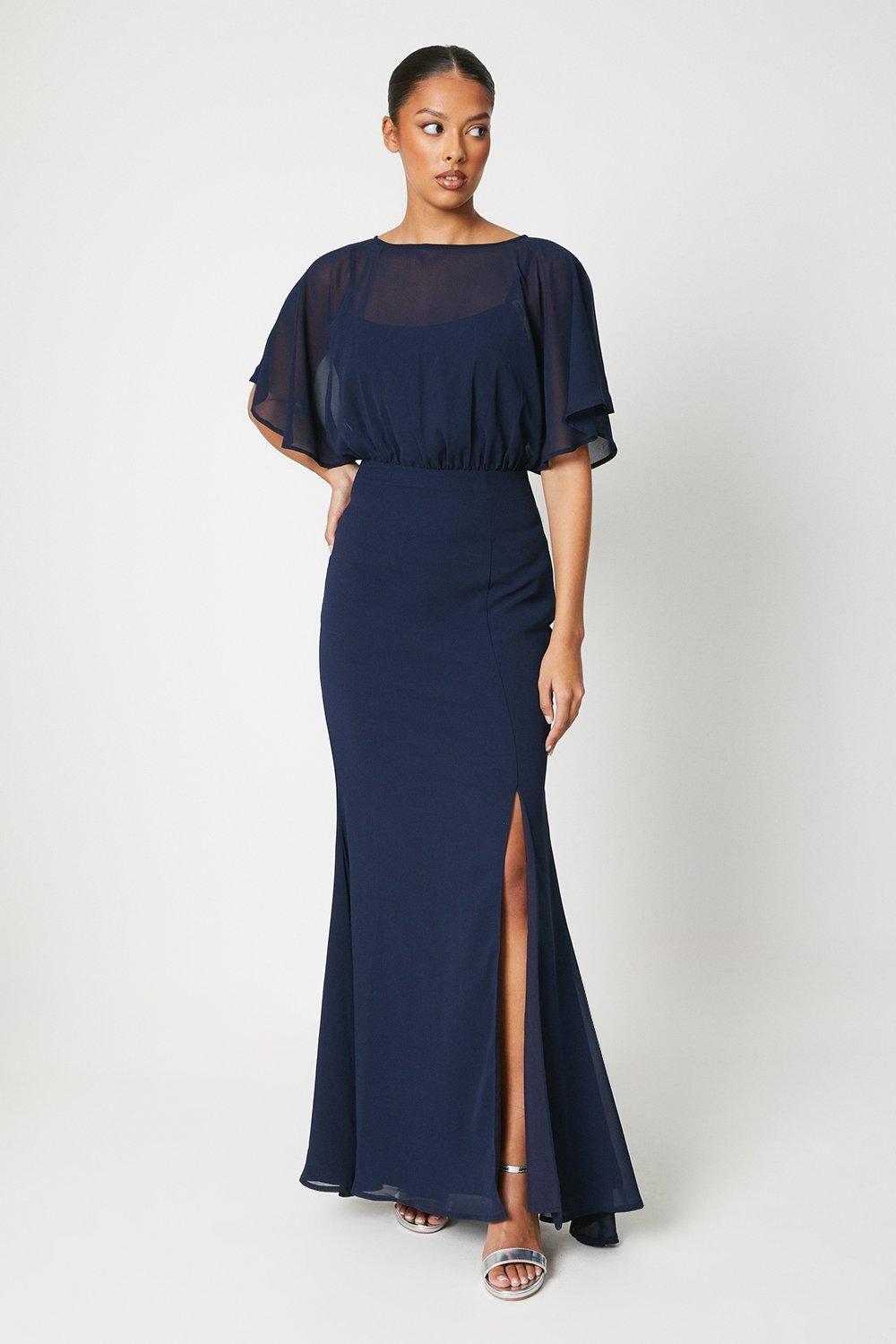 coast navy bridesmaid dress