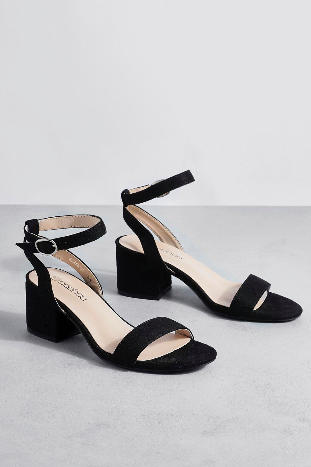 Barely there hot sale heels block