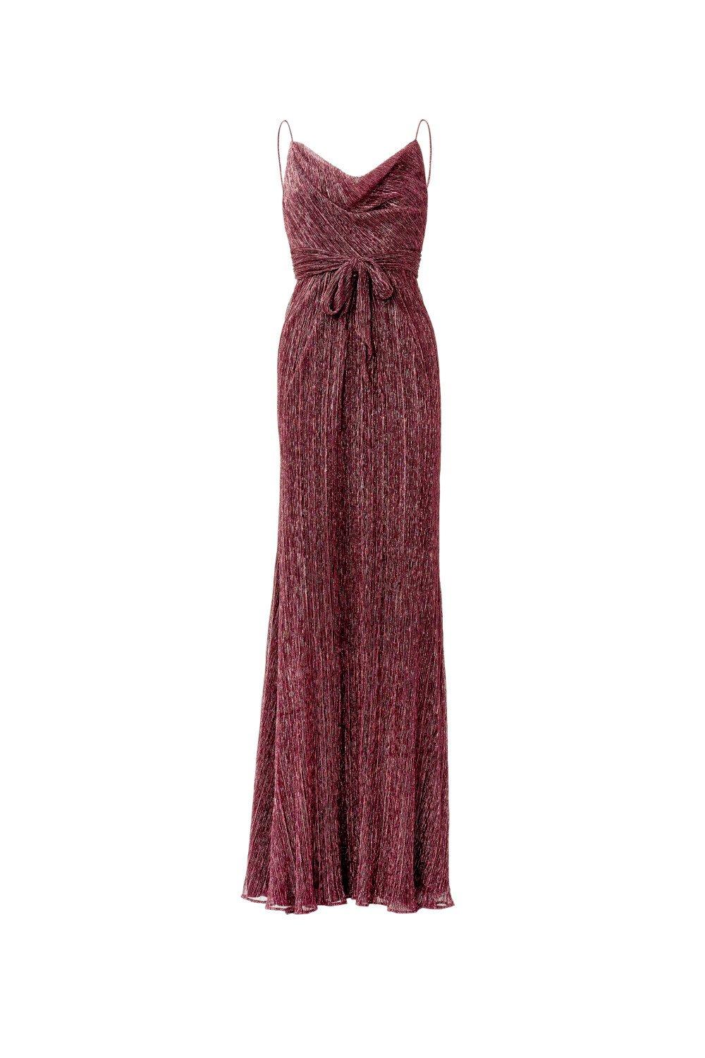 Dresses Metallic Crinkle Gown Adrianna Papell