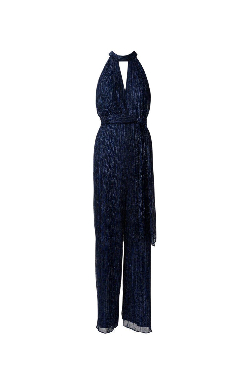 Metallic Crinkle Jumpsuit