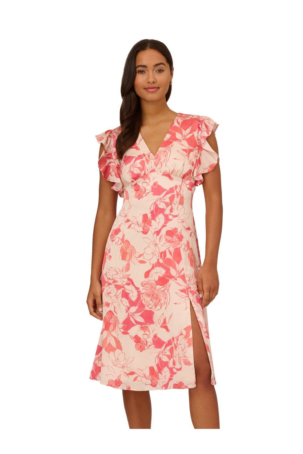 Dresses Printed Midi Dress Adrianna Papell