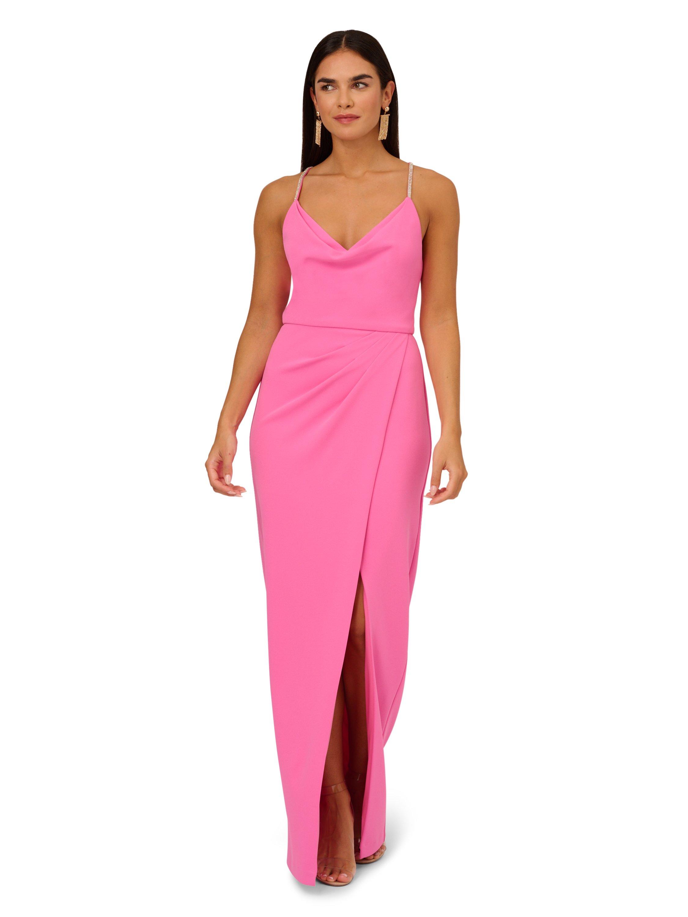 Cowl Neck Column Gown