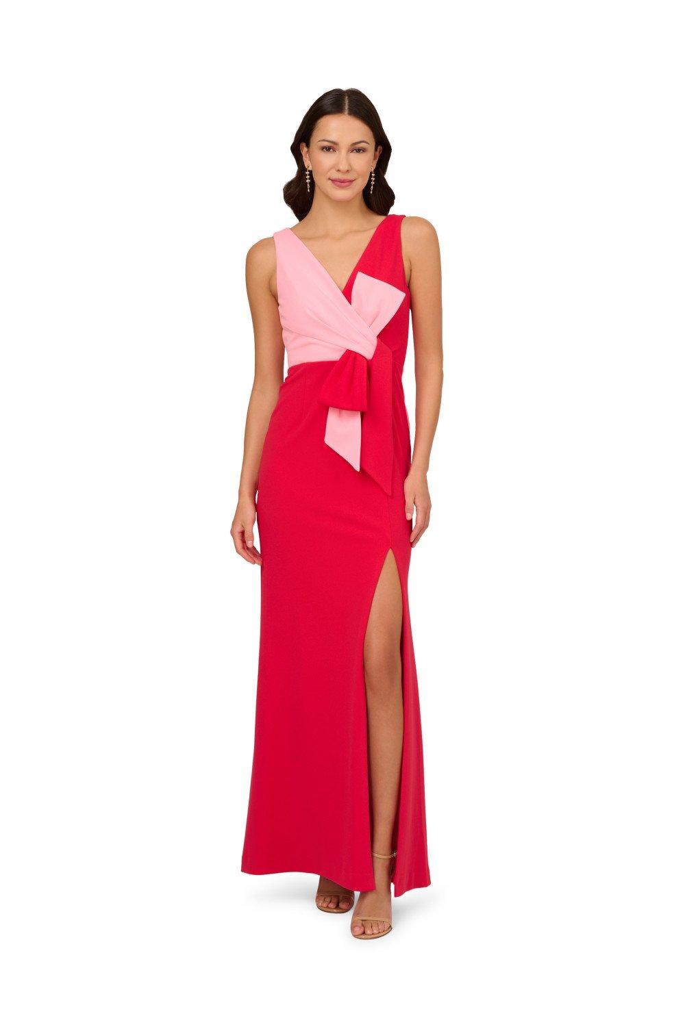 Dresses Two Tone Evening Gown Adrianna Papell