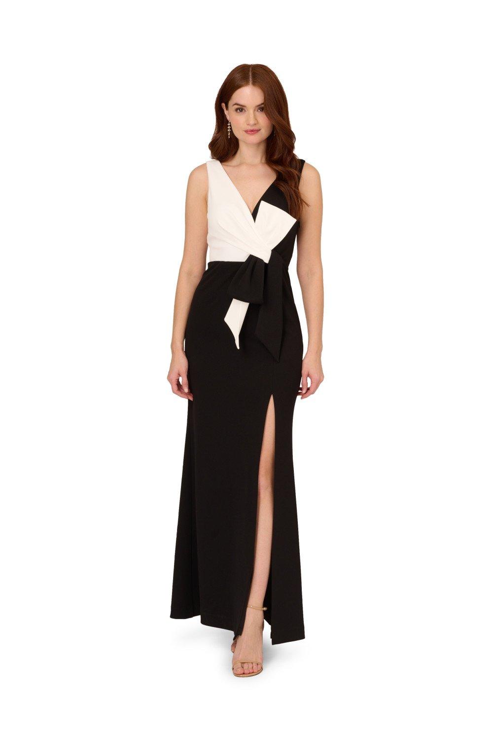 Dresses Two Tone Evening Gown Adrianna Papell