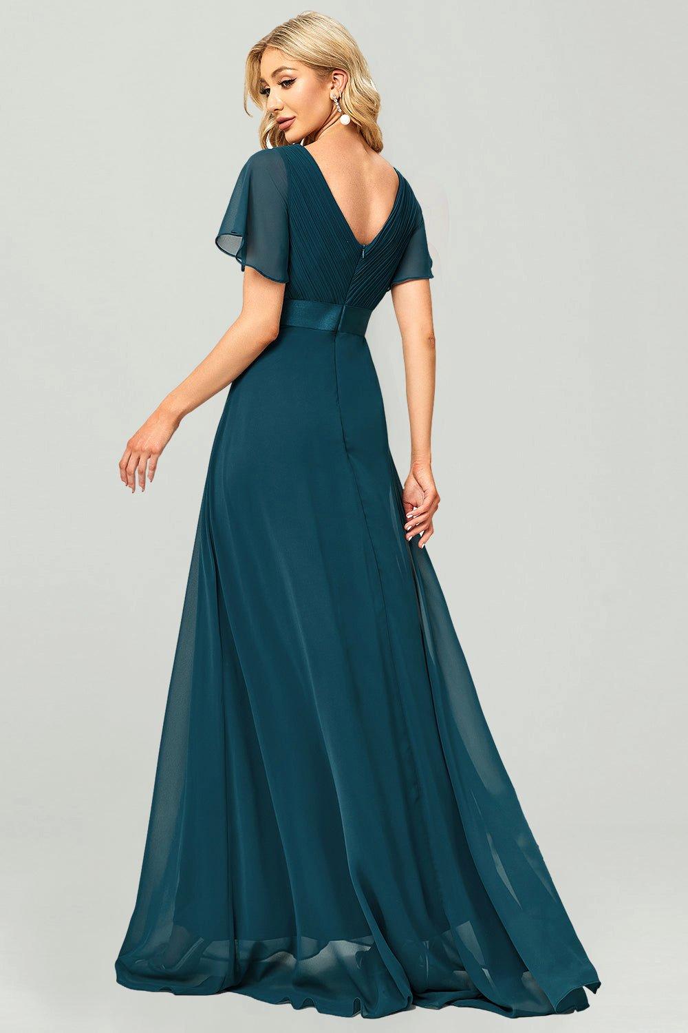 Empire waist bridesmaid hot sale dresses with sleeves