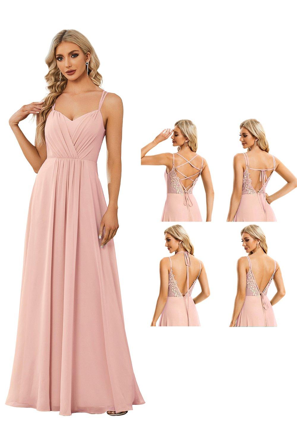 Shell Pink Bridesmaid Dresses