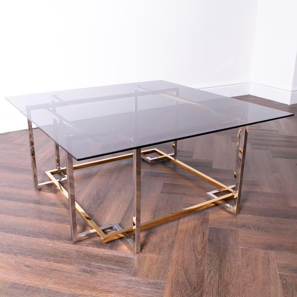 Silver gold store coffee table