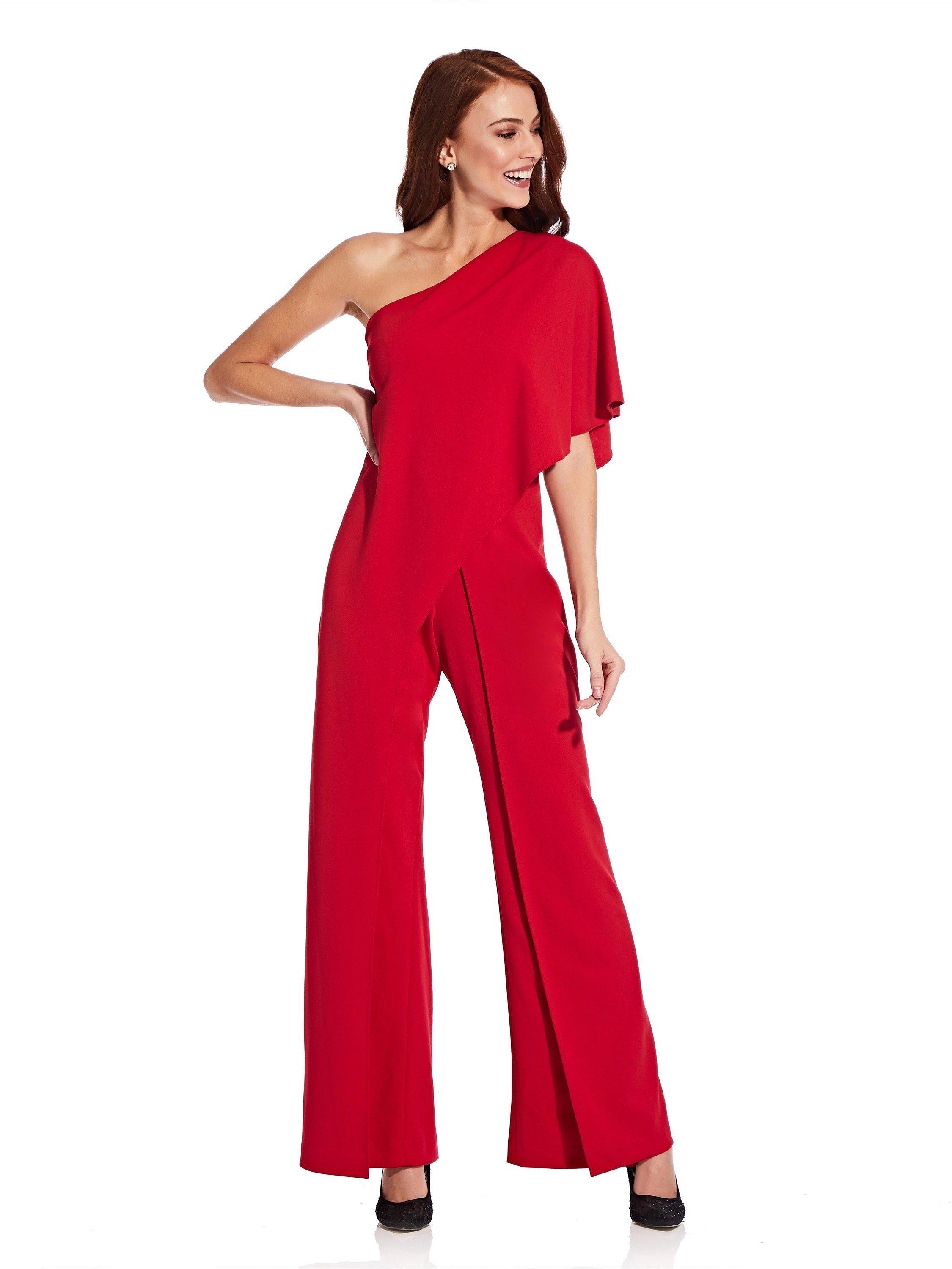 Dresses One Shoulder Jumpsuit Adrianna Papell