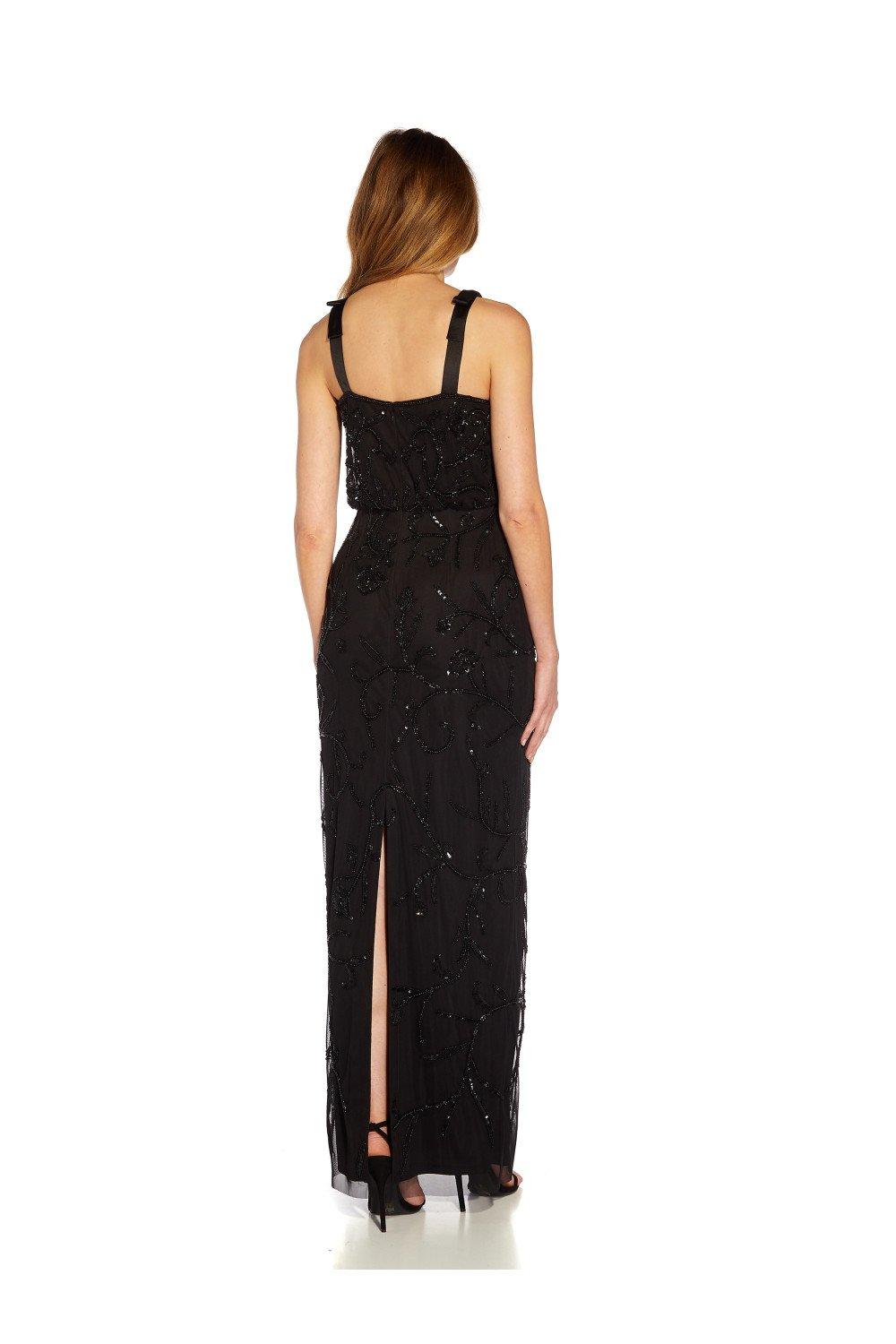 Dresses Beaded Surplice Gown Adrianna Papell