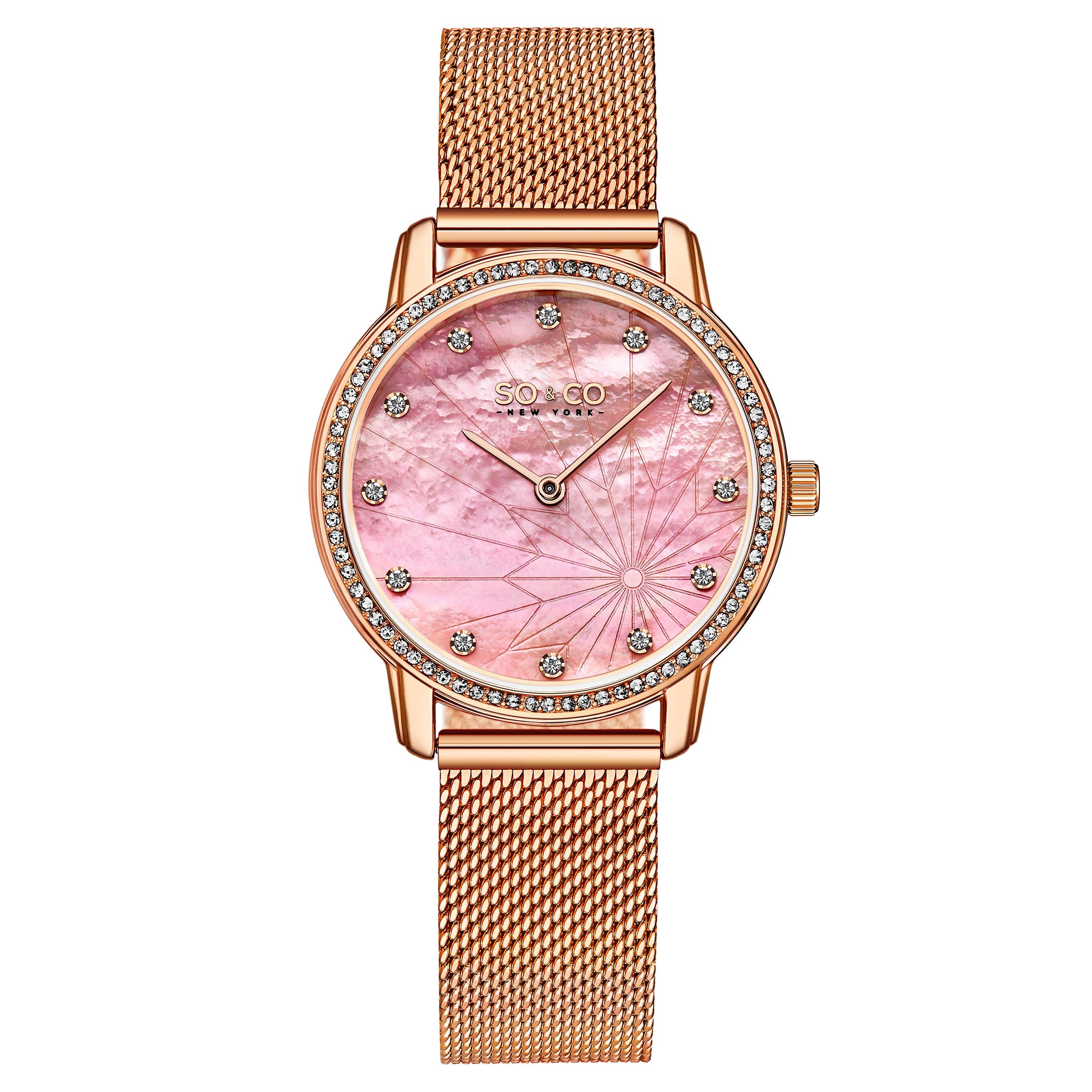 So & co sale rose gold watch