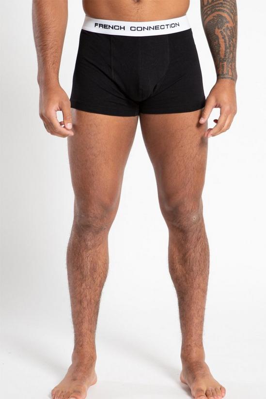 French Connection Mens Five Pack Boxers Black