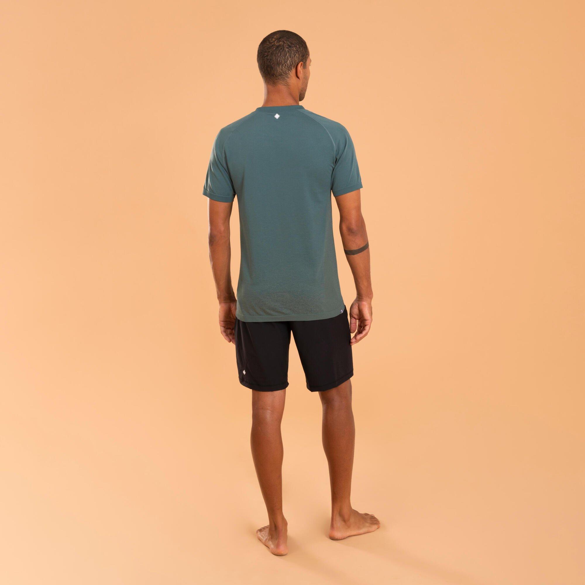 T-Shirts  Decathlon Seamless Short-Sleeved Dynamic Yoga T-Shirt