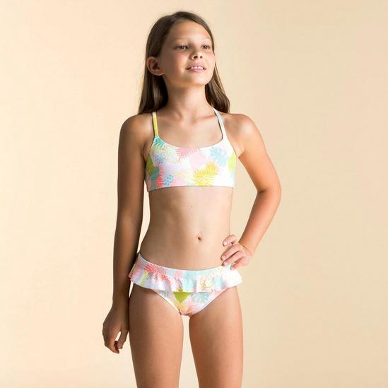 Girls' Swimming Swimsuit Bottoms Lila - Blue - Decathlon