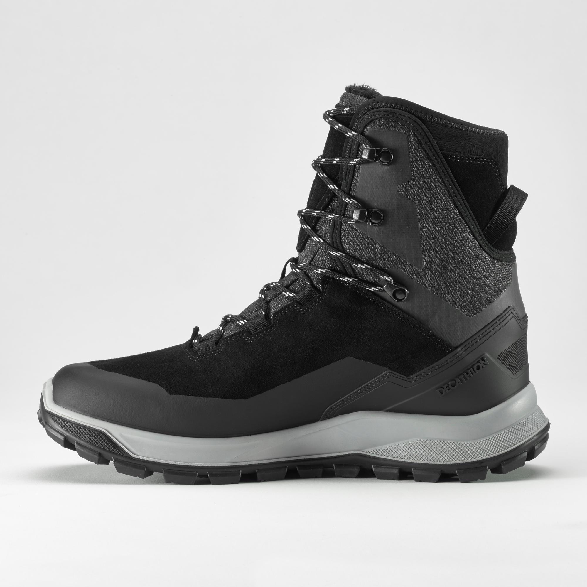 Boots, Decathlon Warm And Waterproof Leather Hiking Boots - Sh900 High