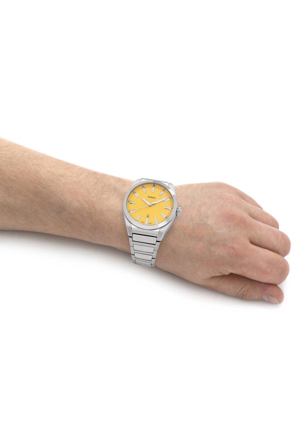 Watch Steel Fossil Watches - Everett Quartz Stainless | | Analogue Fs5985 Fashion