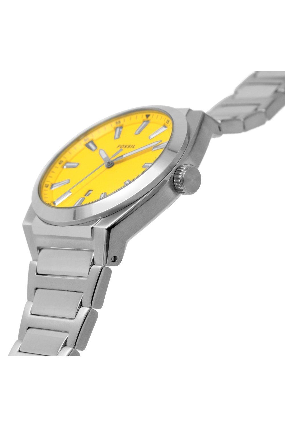 Stainless Watch Fs5985 | Fashion Steel Fossil - Everett Analogue Watches Quartz |