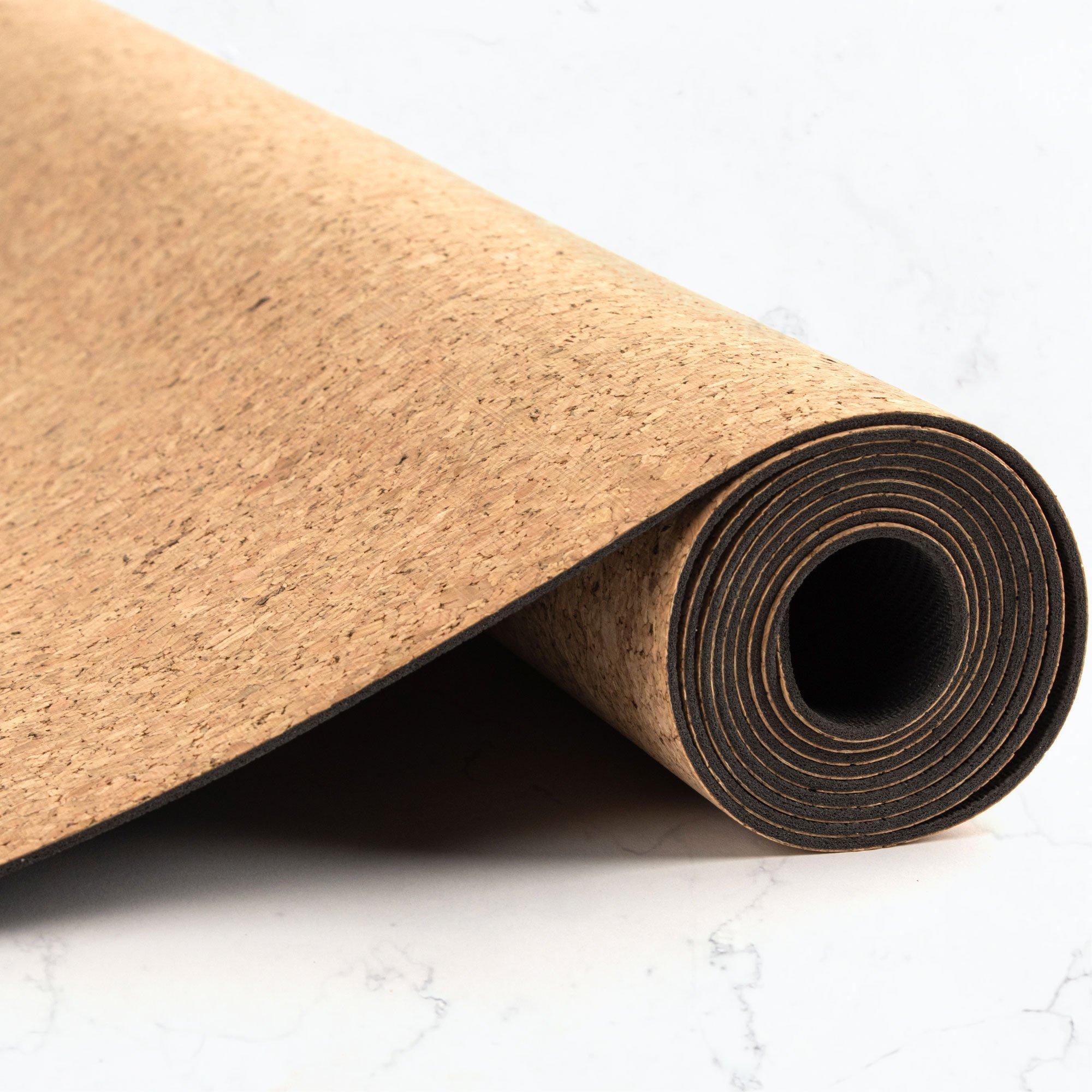 Myga Cork Yoga Mat - Natural Cork Top and TPE Yoga Mat