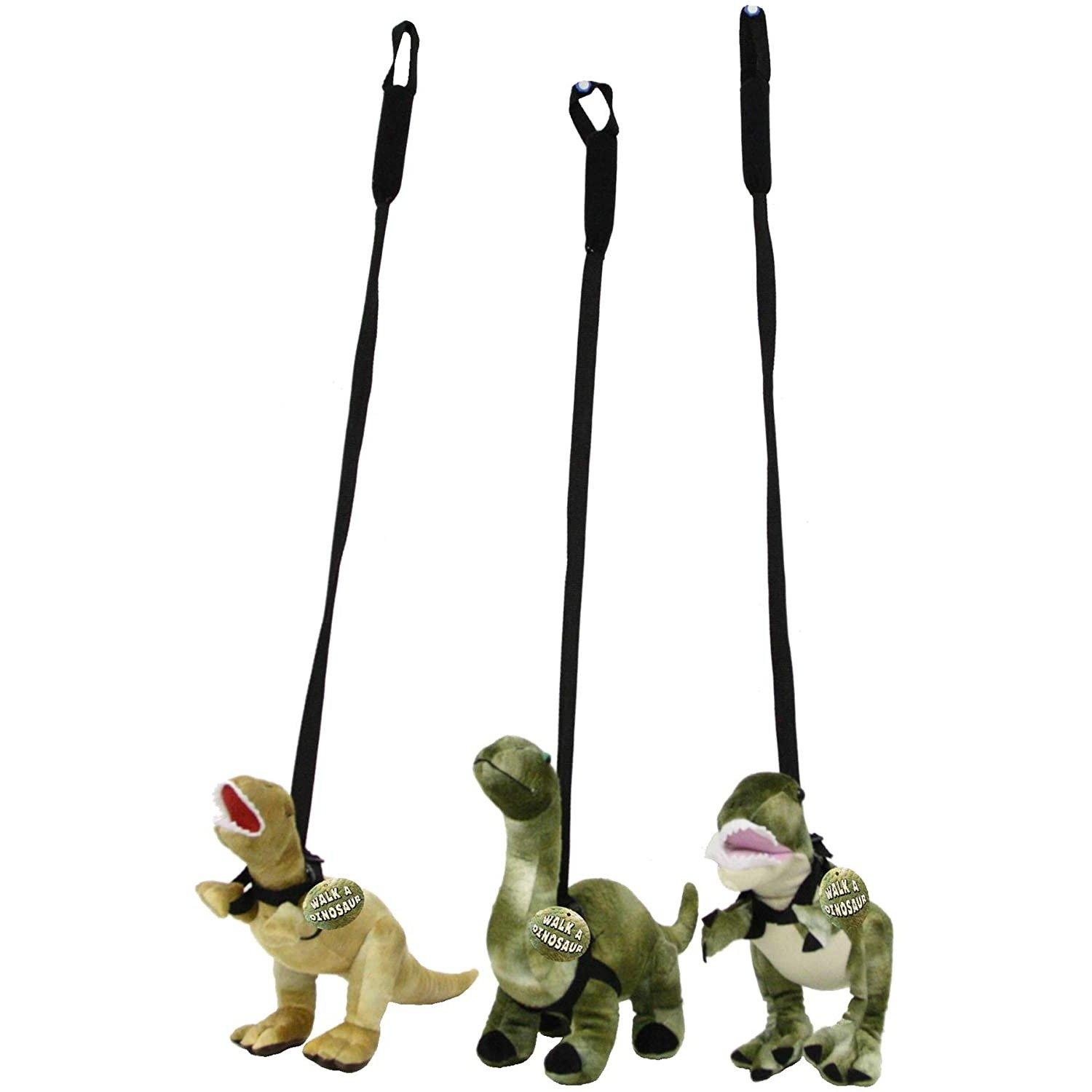 Soft Toys Plush Dinosaur With Detatchable Lead Styles Vary Walk A Dinosaur 0936