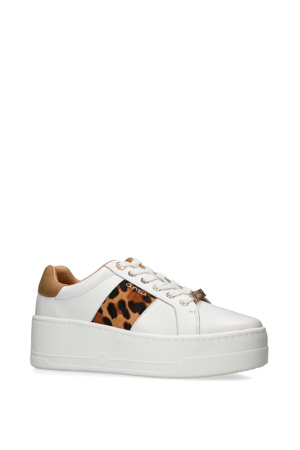 Carvela store leopard trainers