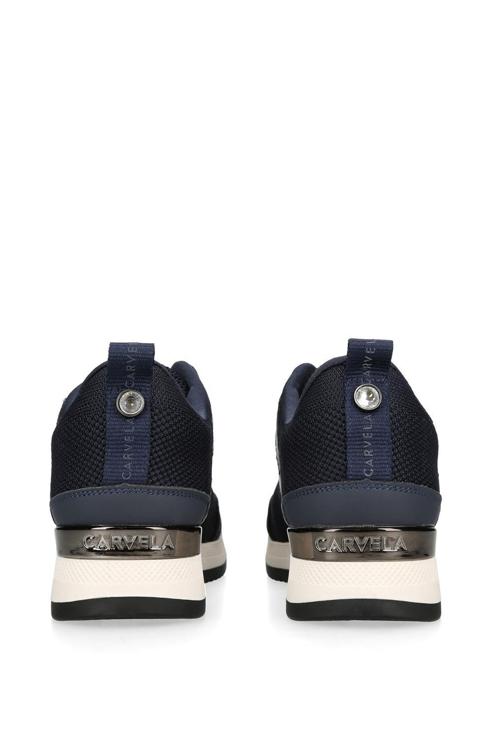 Carvela hot sale navy trainers