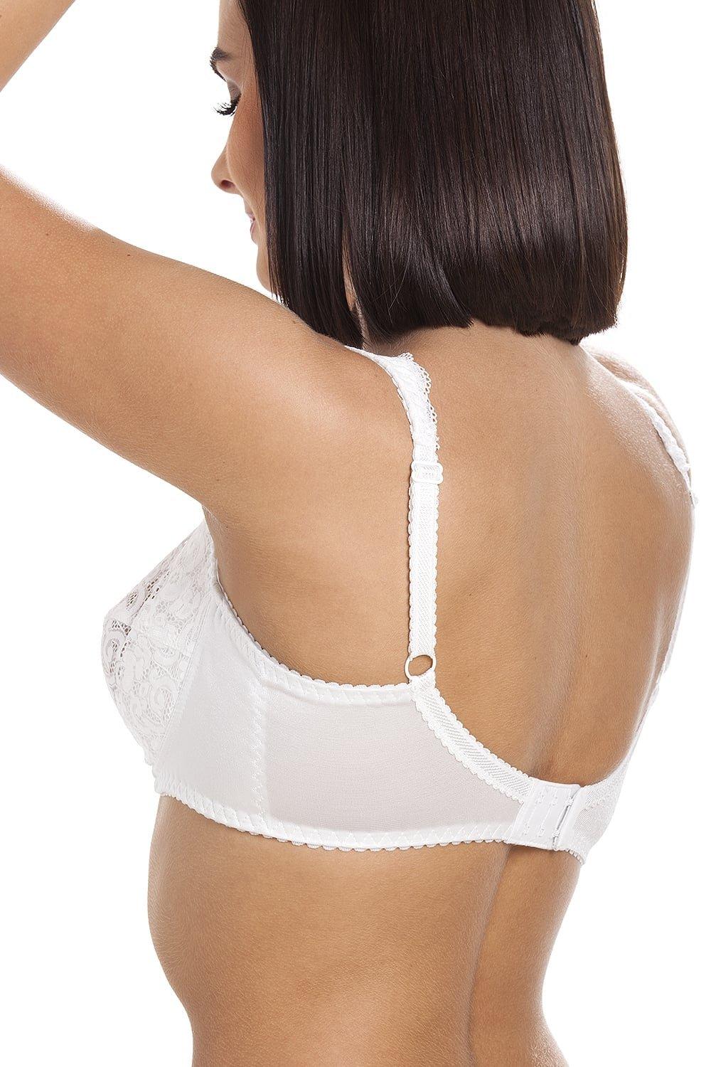 Camille Womens Soft Lace Cup Non-Wired Bra White - Camille from Camille  Lingerie UK