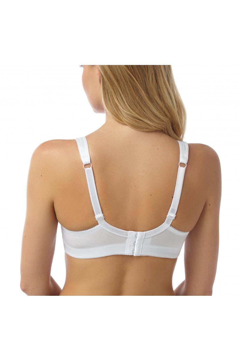 Camille Womens Non Wired Full Cup Soft Lace Bra White 40DD White : Camille:  : Fashion