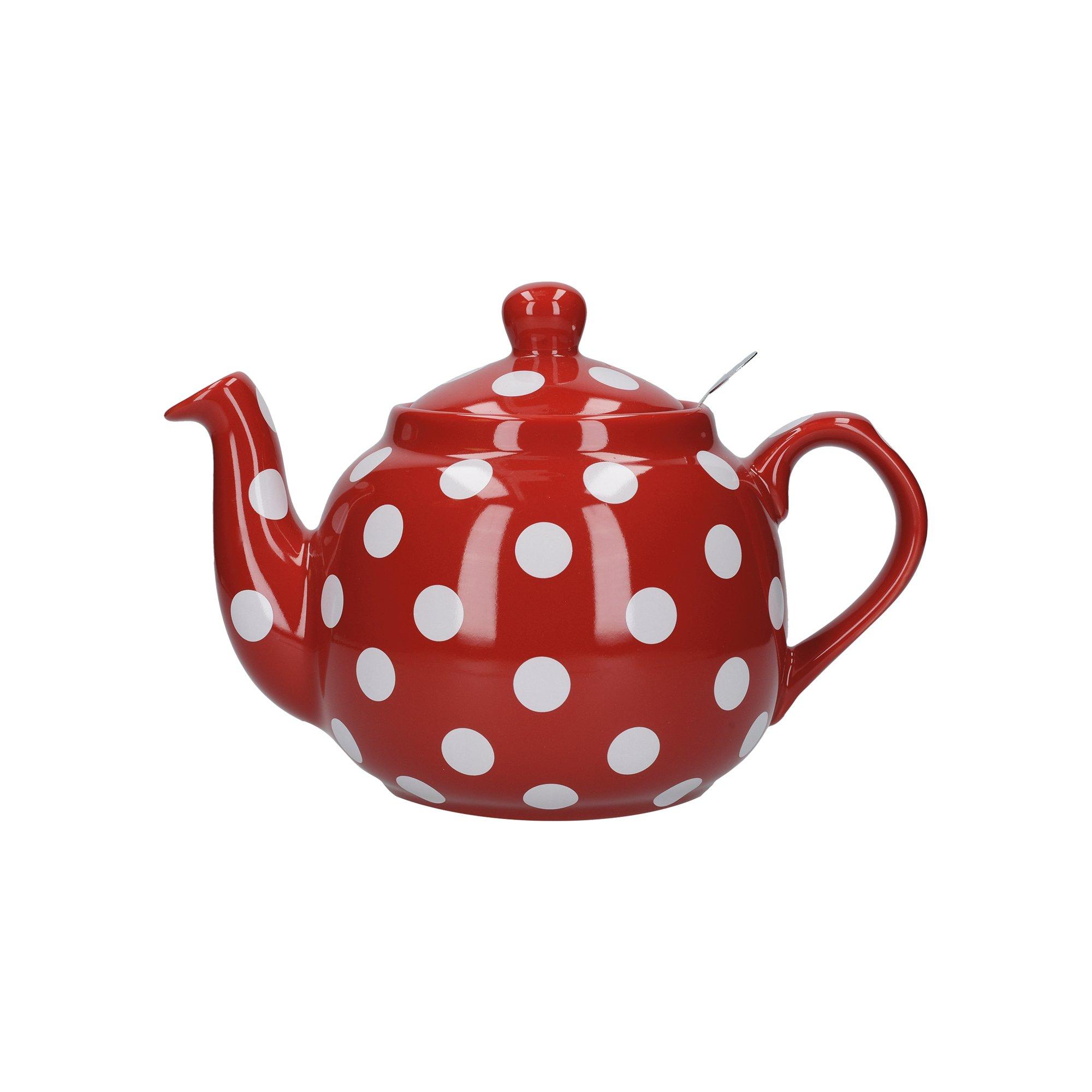 London Pottery Farmhouse Teapot, Red, Four Cup - 900Ml