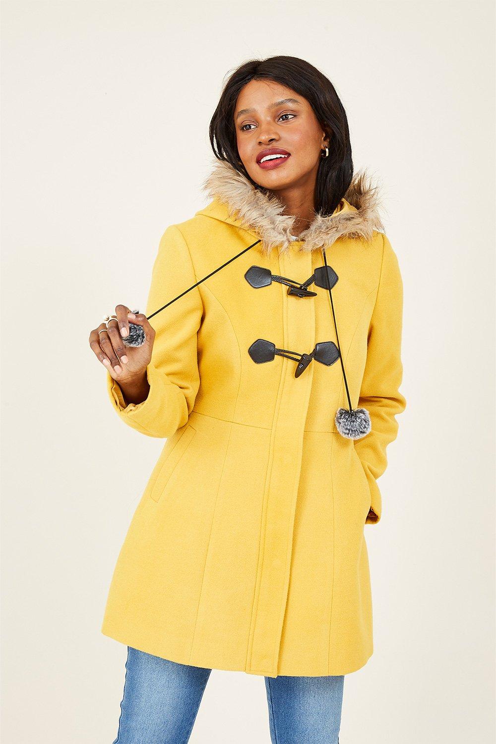 Mustard cheap duffle coat