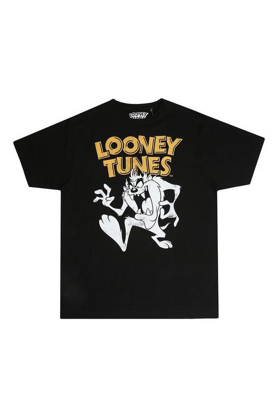 Looney Tunes Mens Pyjamas, Adult Grey Loungewear Pants & White T-Shirt  Complete PJ Set, Bugs Bunny Taz Daffy Duck