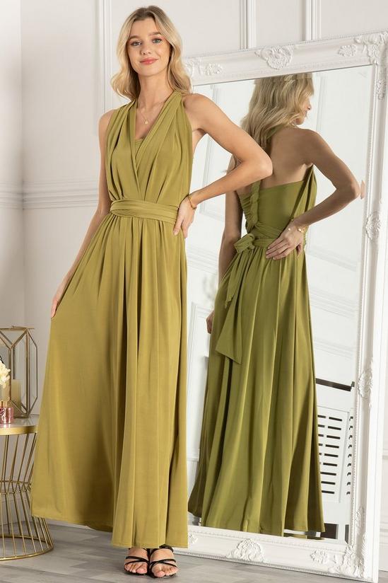 Sequin Wrap Ruffle Hem Maxi Dress, Navy – Jolie Moi Retail