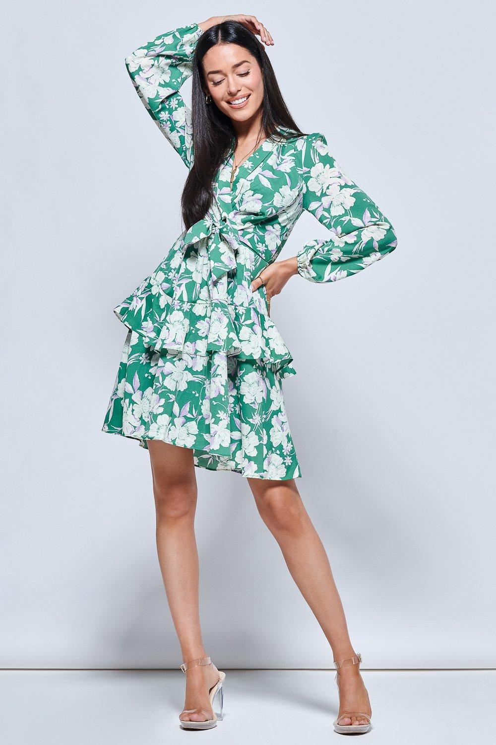 Wayf casey hot sale wrap dress