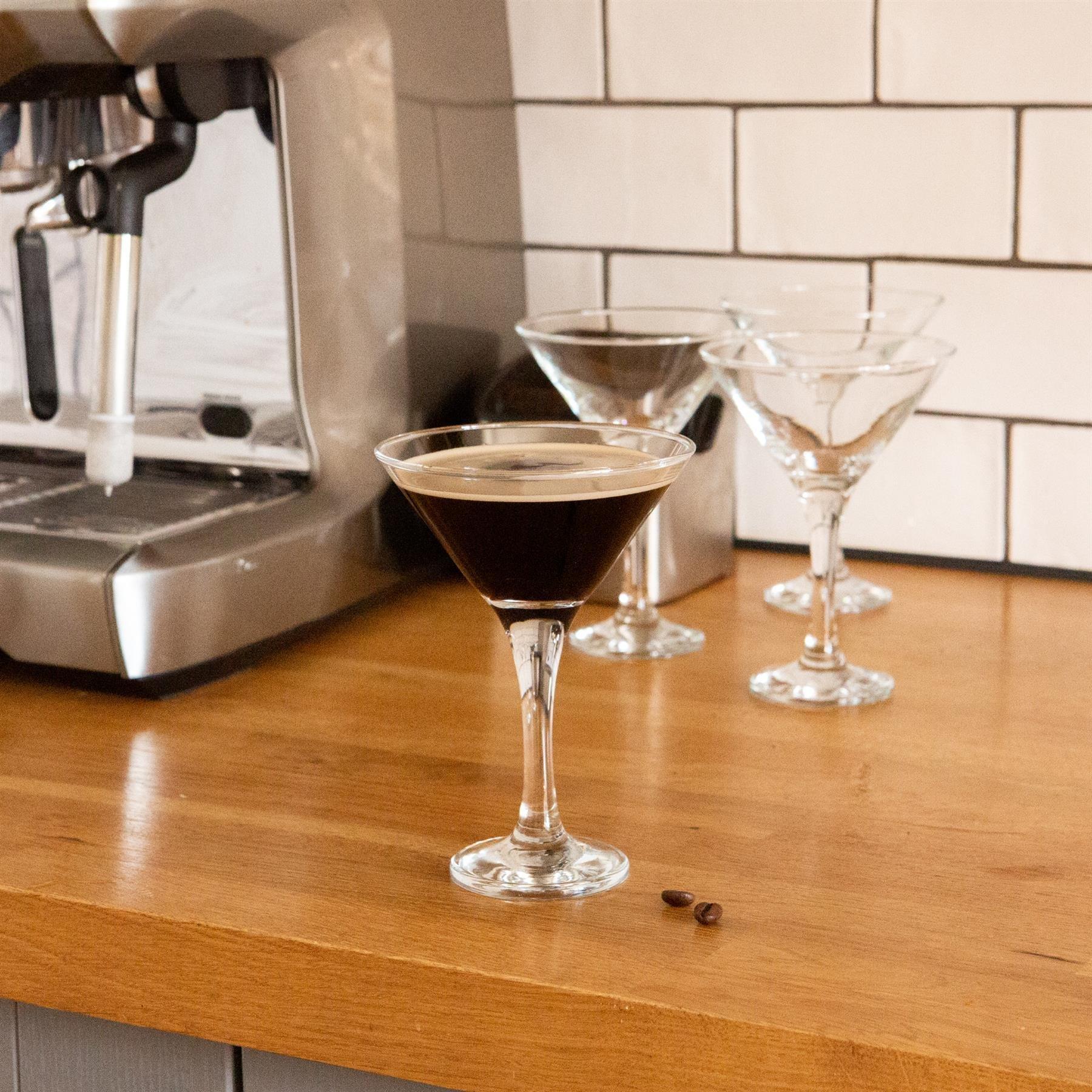 235ml Espresso Martini Glasses - Pack of Six - By Rink Drink