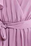 Goddiva Sustainable Chiffon Flutter Sleeve Wrap Maxi Dress thumbnail 4