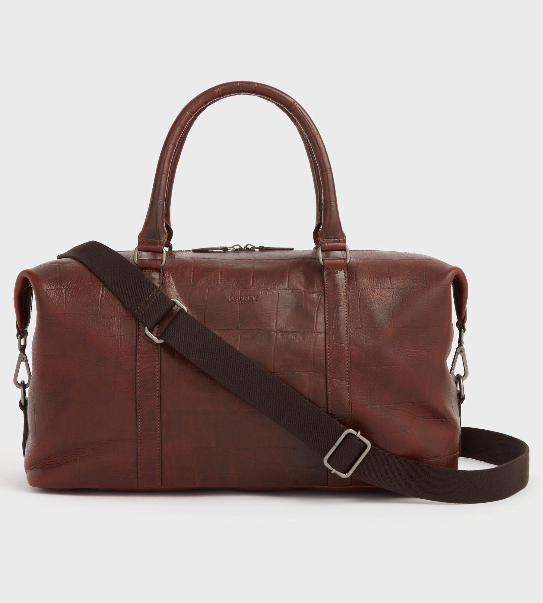 osprey leather weekend bag