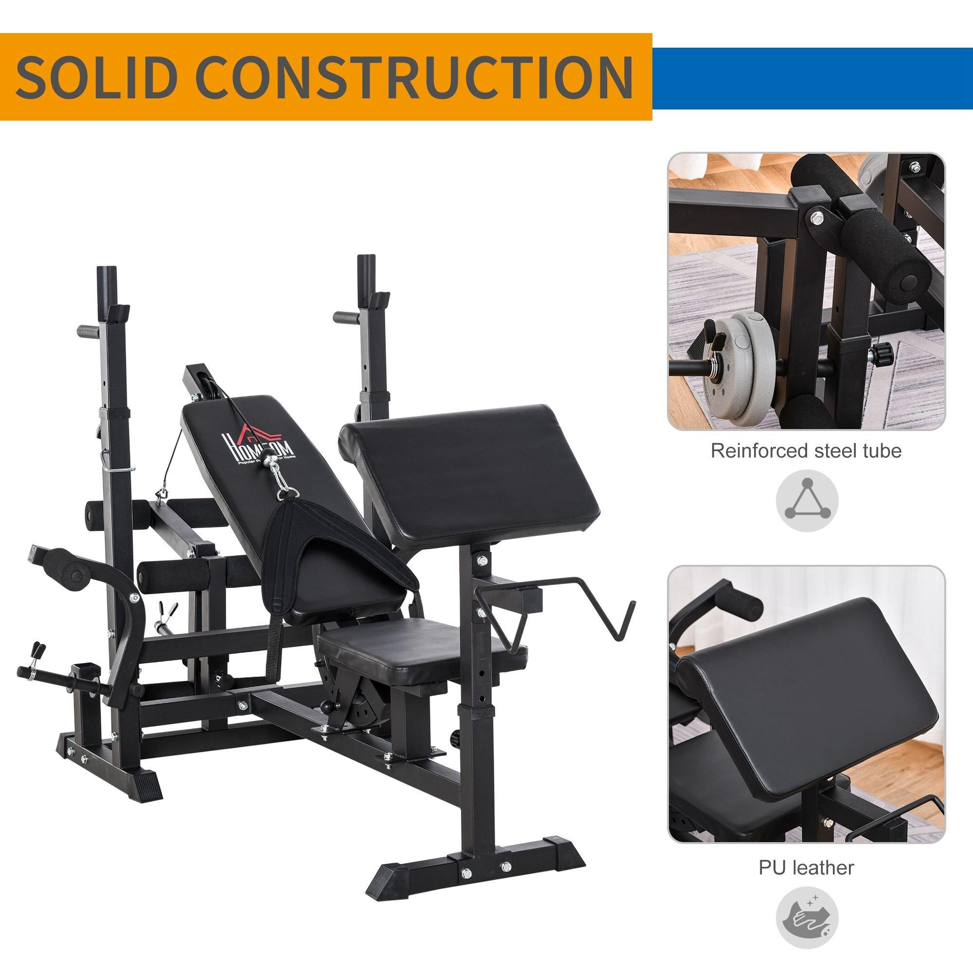 Homcom best sale bench press