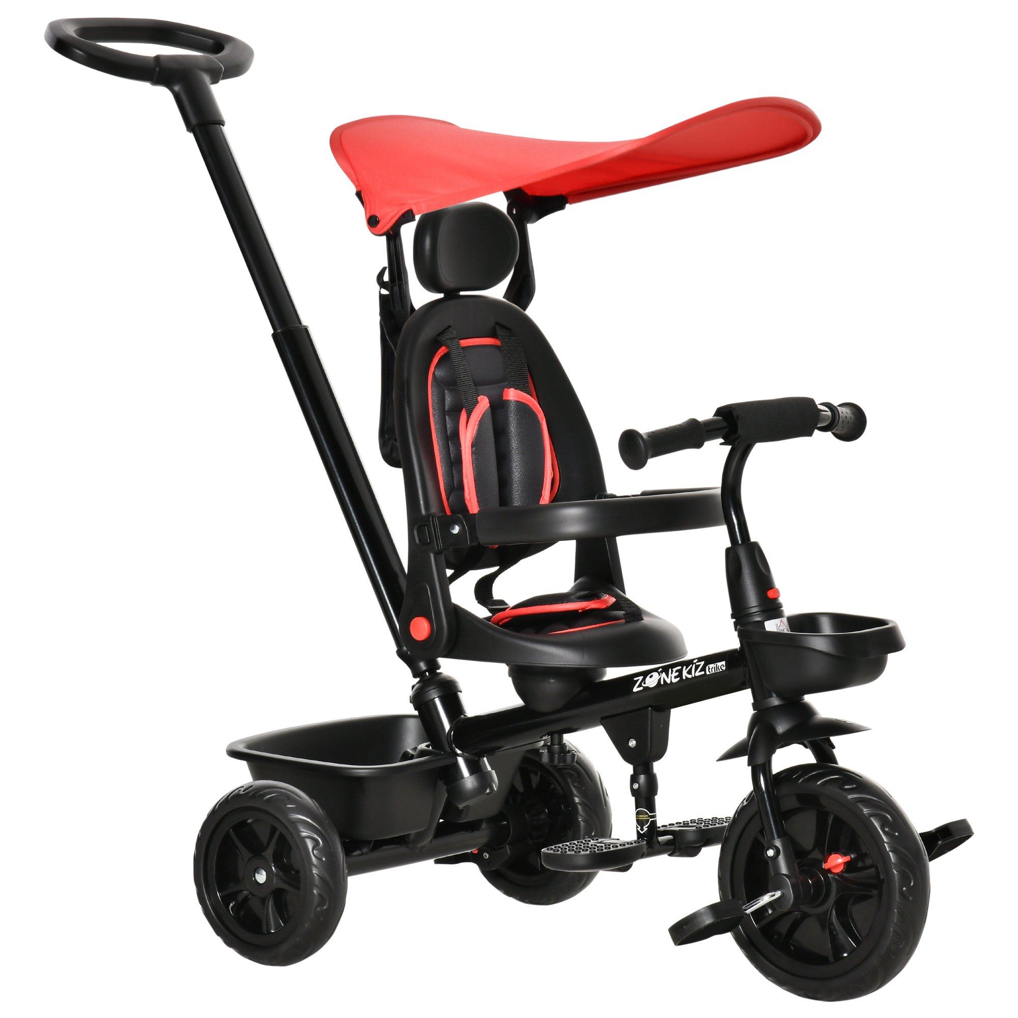 Homcom 4 In 1 Tricycle Multicolore