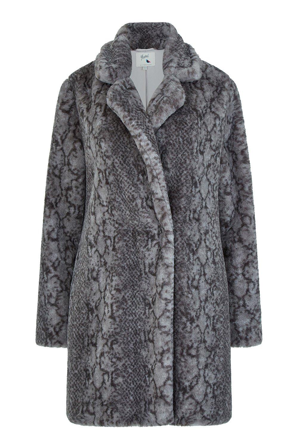 Snakeskin hot sale print coat