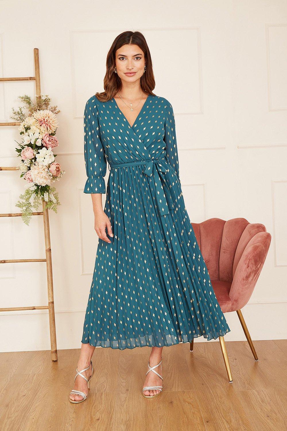 Oasis flower arranger hot sale wrap midi dress